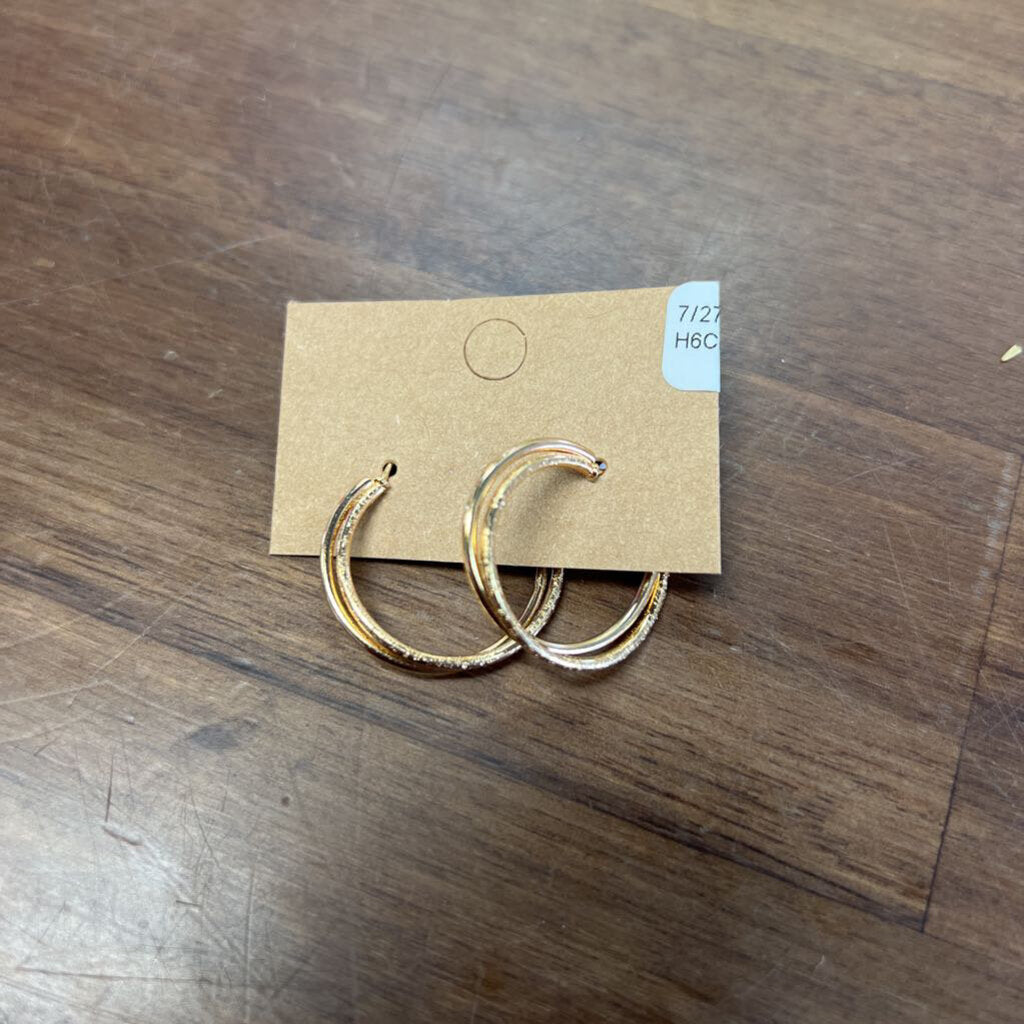 Twisted Gold Hoops