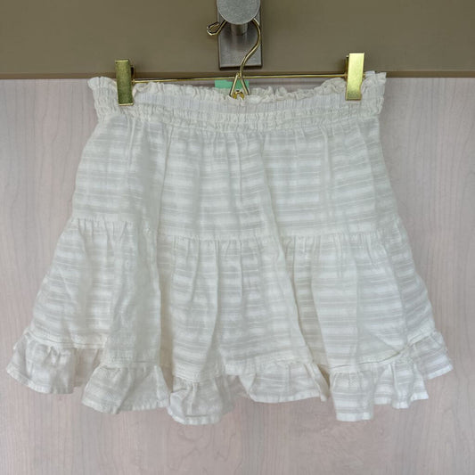 True Craft Elastic Waist Ruffle Skirt Small