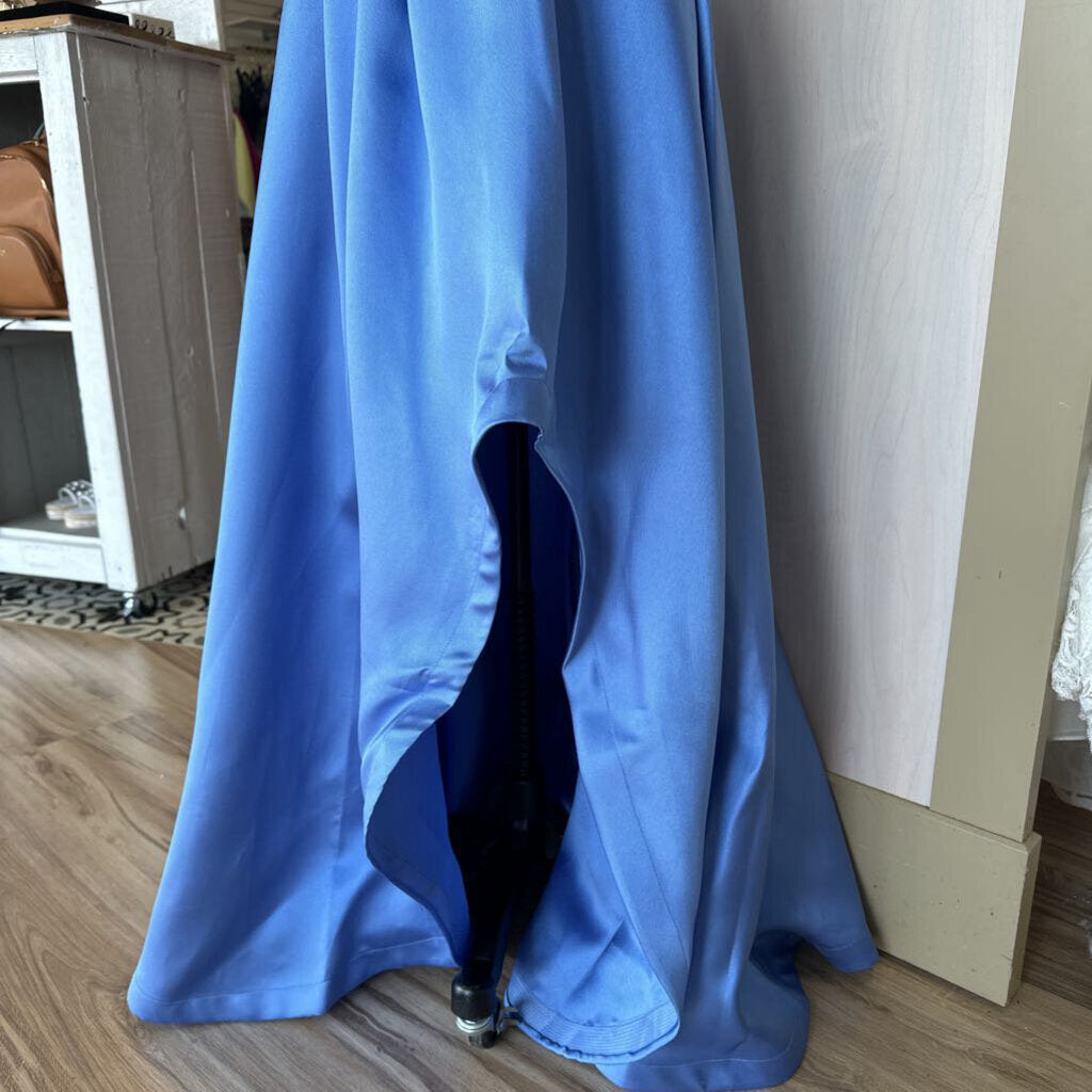 NWT Nordstrom Asymmetrical Satin Formal Dress 3