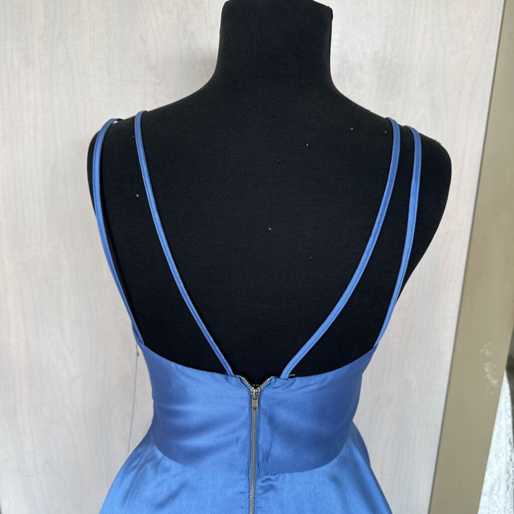 NWT Nordstrom Asymmetrical Satin Formal Dress 3