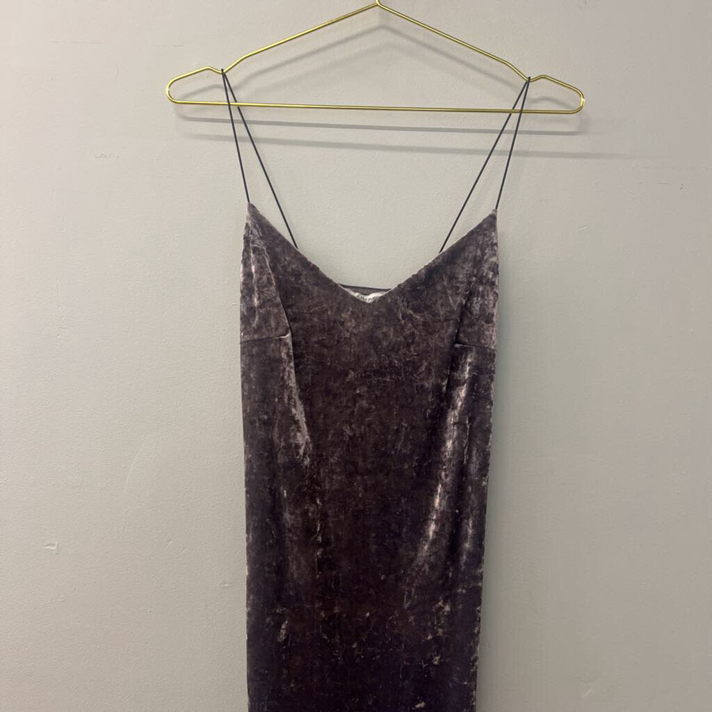 Charlotte Russe Crushed Velvet Slip Dress Small