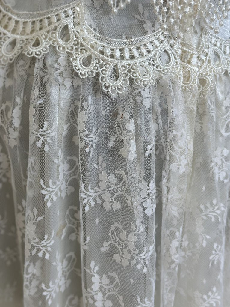 Vintage Jessica McClintock Lace Wedding Dress Small