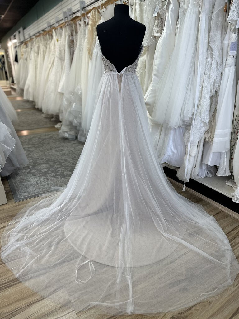 Casablanca Beaded Top Strapless Wedding Dress 4