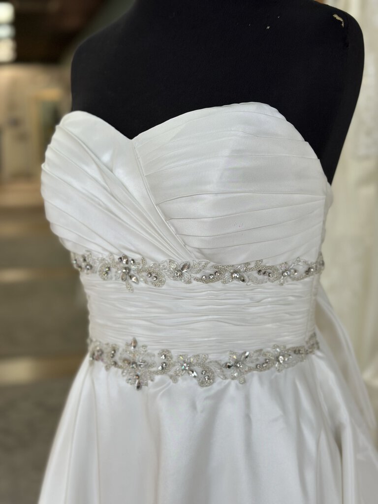 Alfred Angelo Strapless Satin Wedding Gown 10