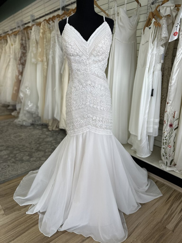 Christina Wu Fit and Flare Lace Wedding Dress 12