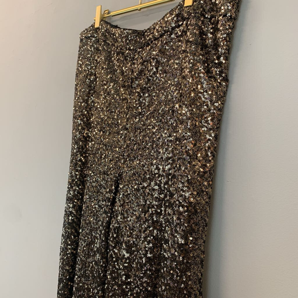 Banana Republic Bronze Sequin Wide Leg Pants Extra Large