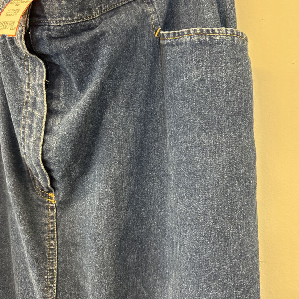 Vintage Koret City Blues Dark Denim Maxi Skirt 18W