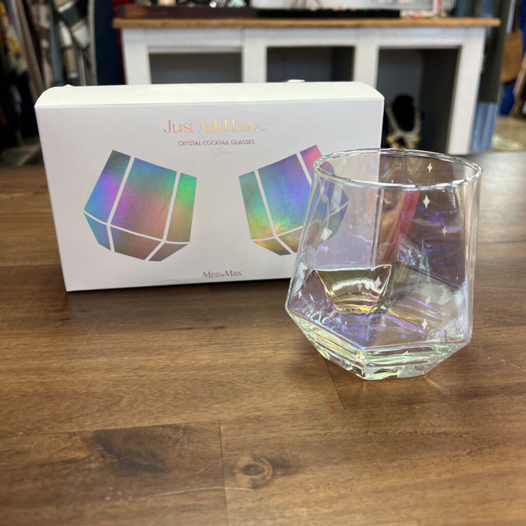 Just Add Love Crystal Cocktail Glasses