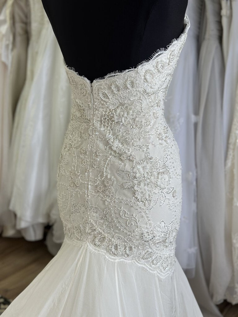 Watters Brides Dark Ivory Mermaid with Beaded Bodice 12