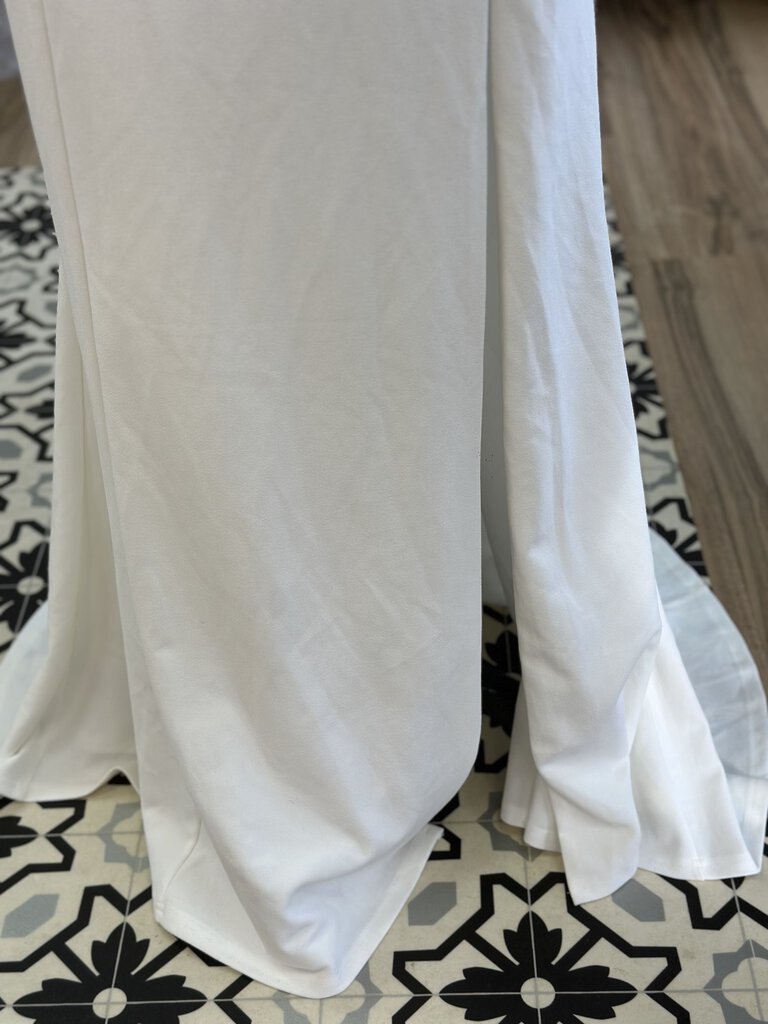 Lulus Crepe Notch Cut Mermaid Dress Extra Large