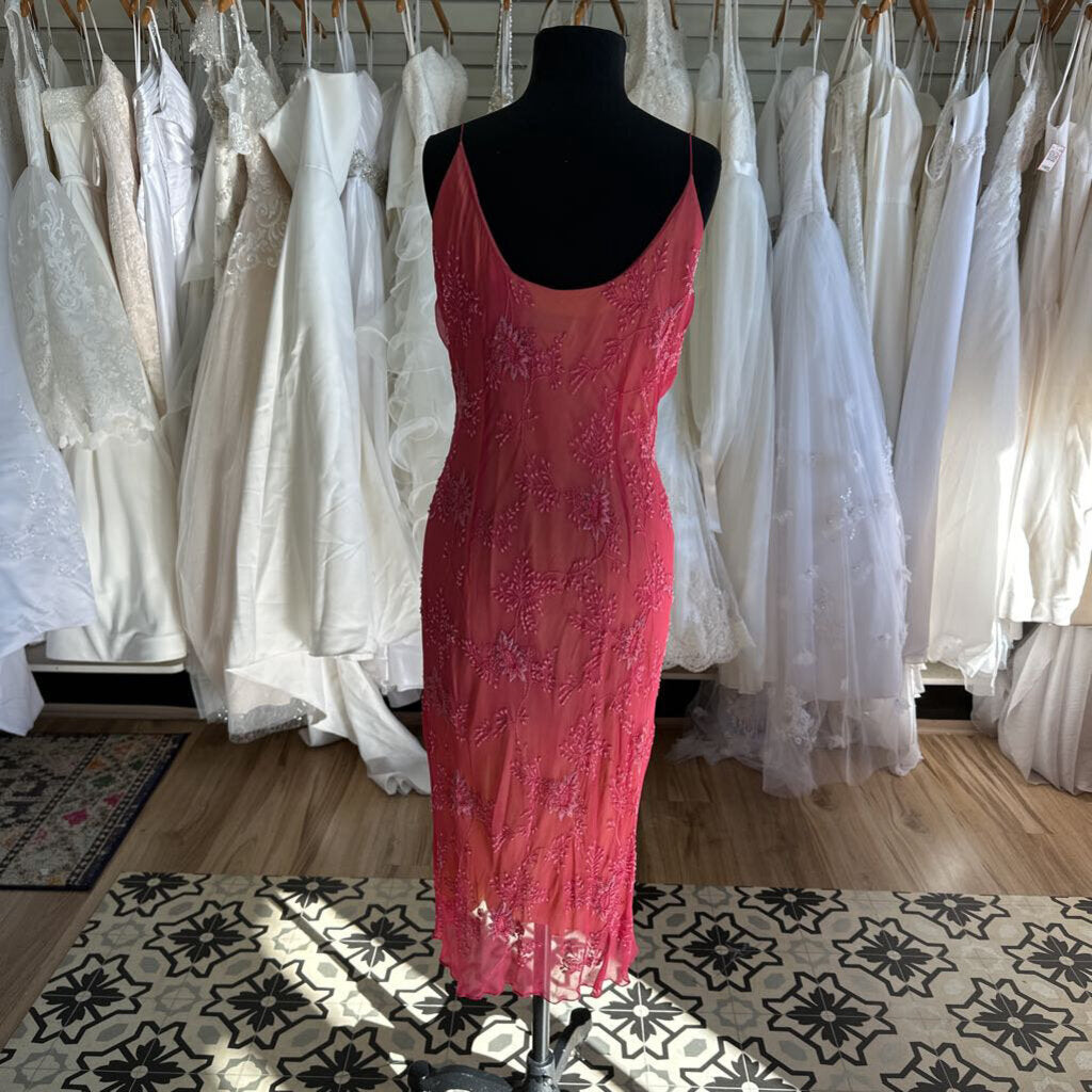Vintage Papell Boutique Embroidered Formal Medium