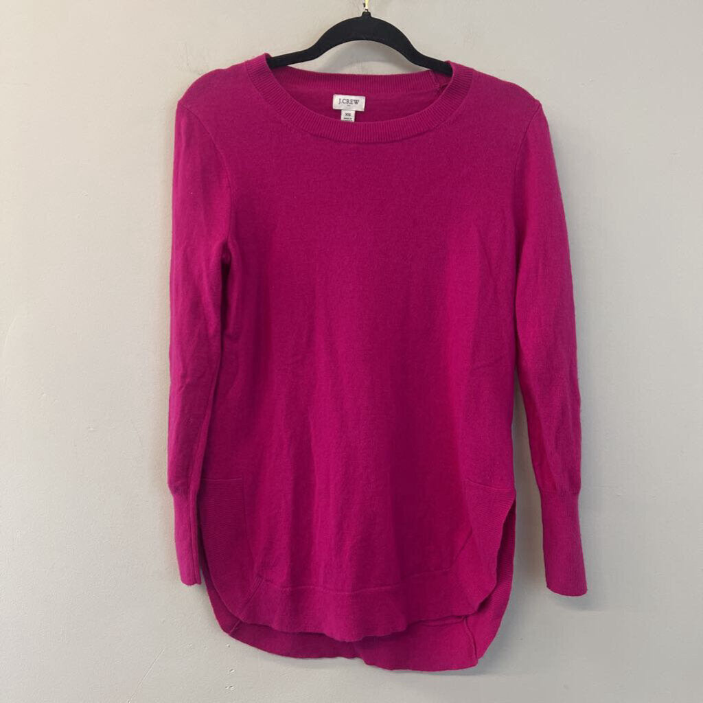 J Crew Pink Long Sleeve Crewneck Sweater Extra Small