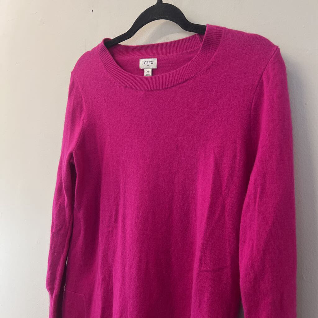 J Crew Pink Long Sleeve Crewneck Sweater Extra Small