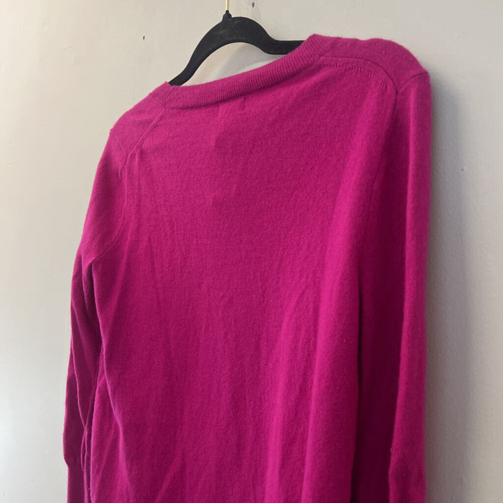 J Crew Pink Long Sleeve Crewneck Sweater Extra Small