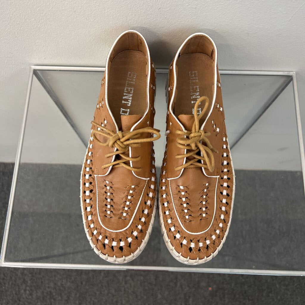 Silent D Brown Brodies Platform Sneaker Shoes 36