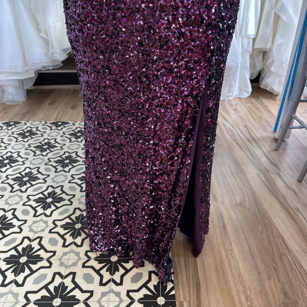 Jules & Cleo One Shoulder Sequin Dress 24