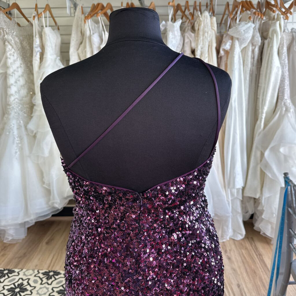 Jules & Cleo One Shoulder Sequin Dress 24