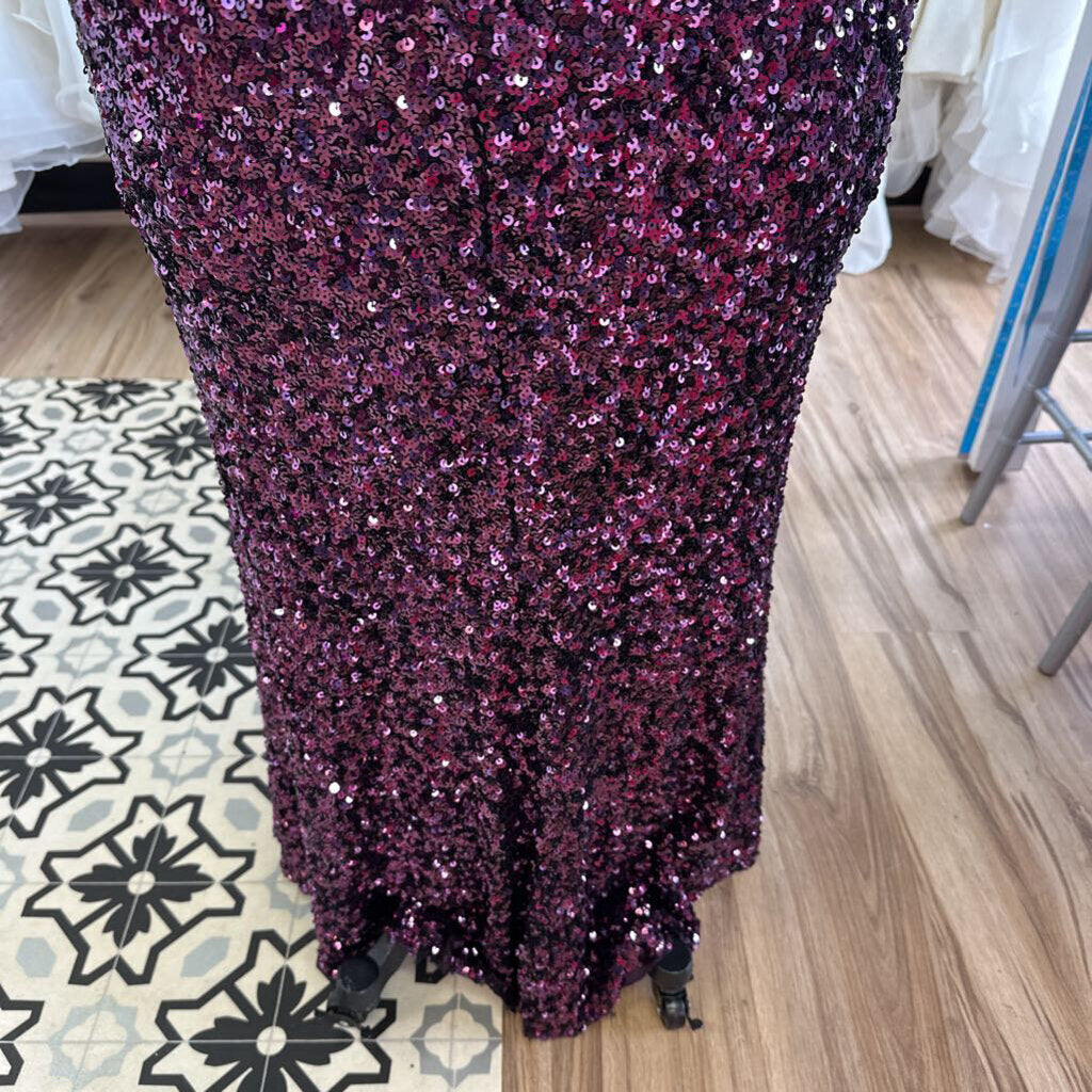 Jules & Cleo One Shoulder Sequin Dress 24