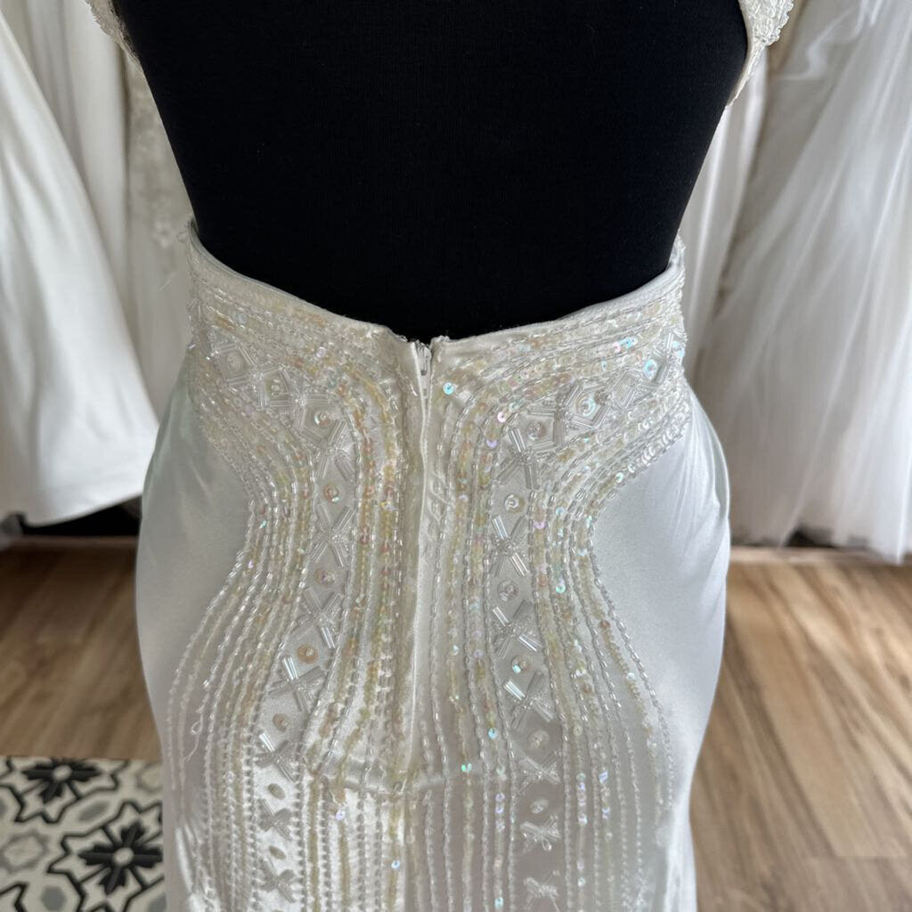 Vintage Niki by Niki Livas White Long Formal Dress 8