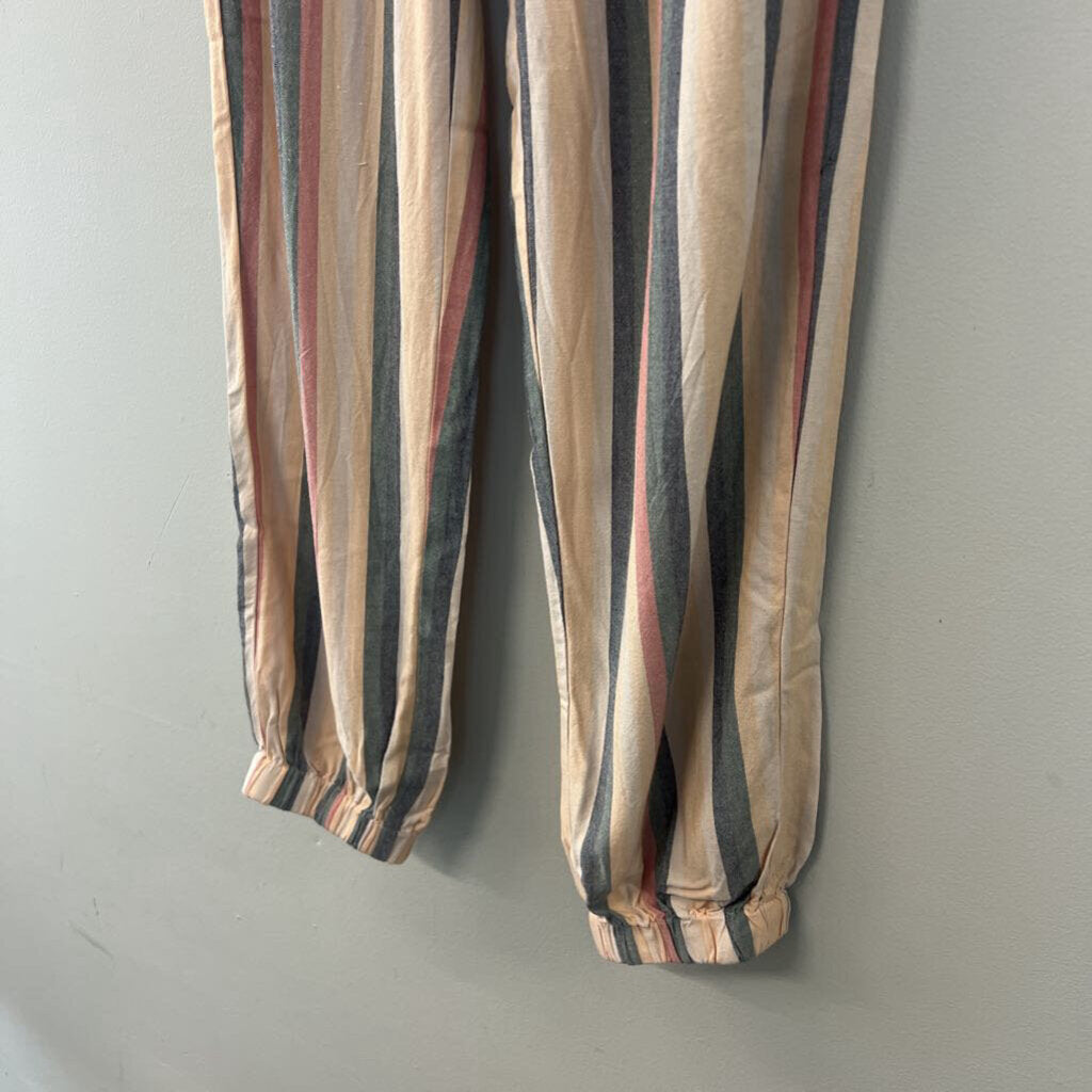 American Eagle Multi Color Striped Jogger Pants Extra Small