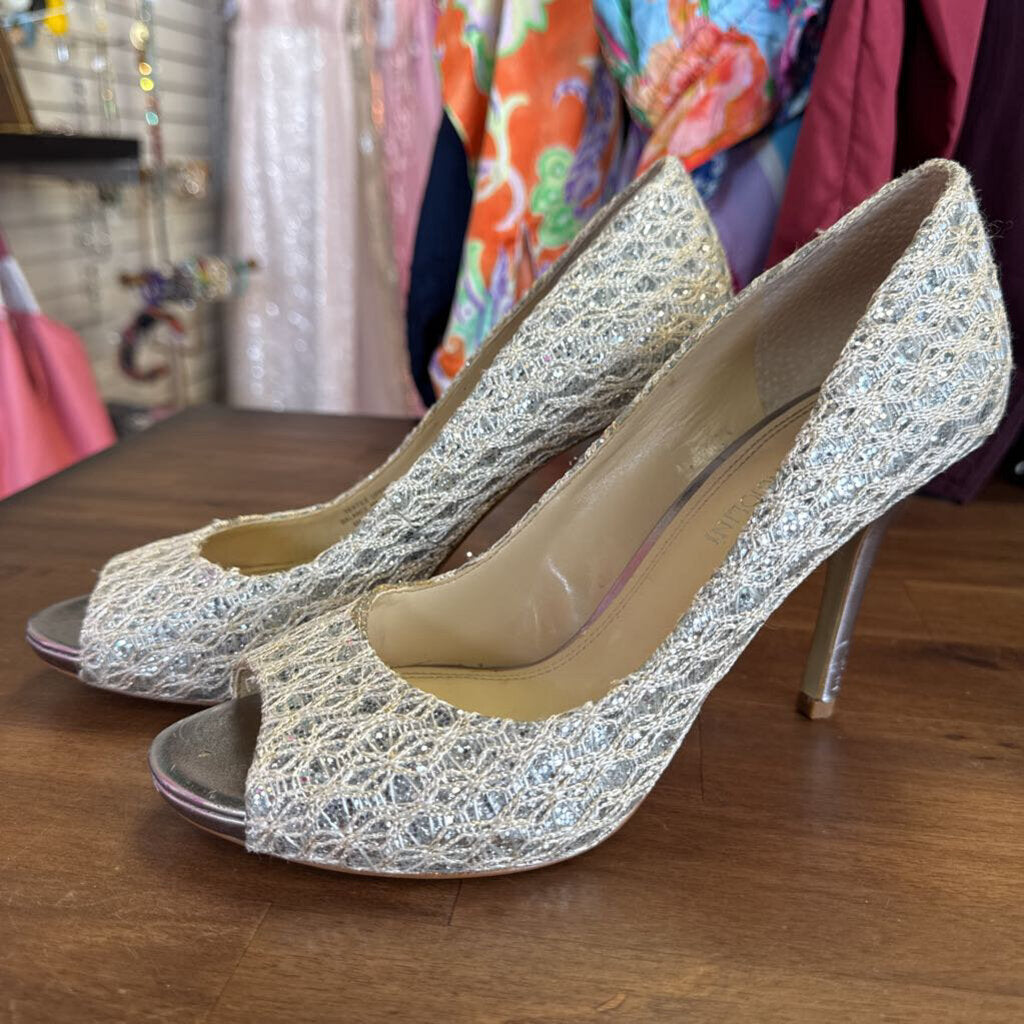 Enzo Angiolini Sparkle Spider Weave Pumps 7.5