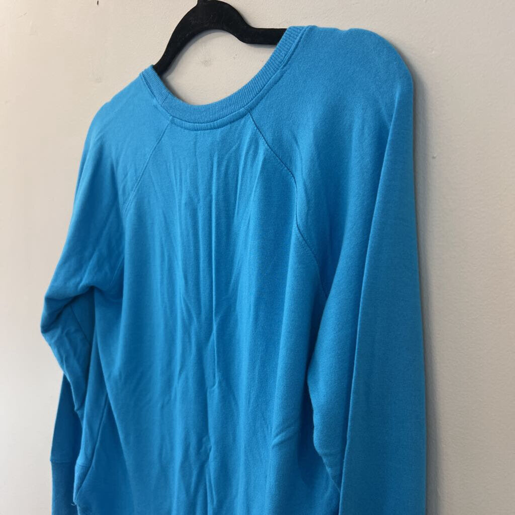 Athleta Soft Blue Crew Neck Long Sleeve Top Medium