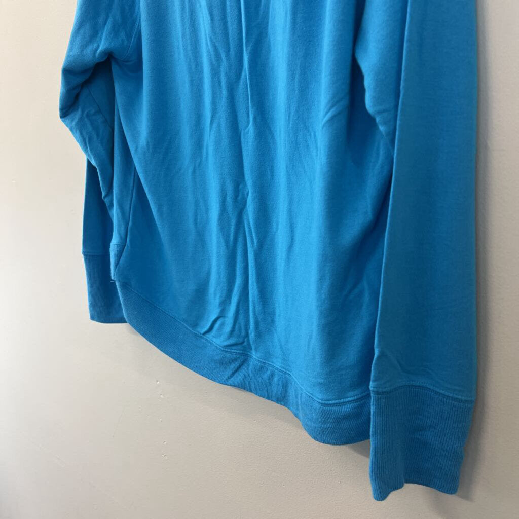 Athleta Soft Blue Crew Neck Long Sleeve Top Medium
