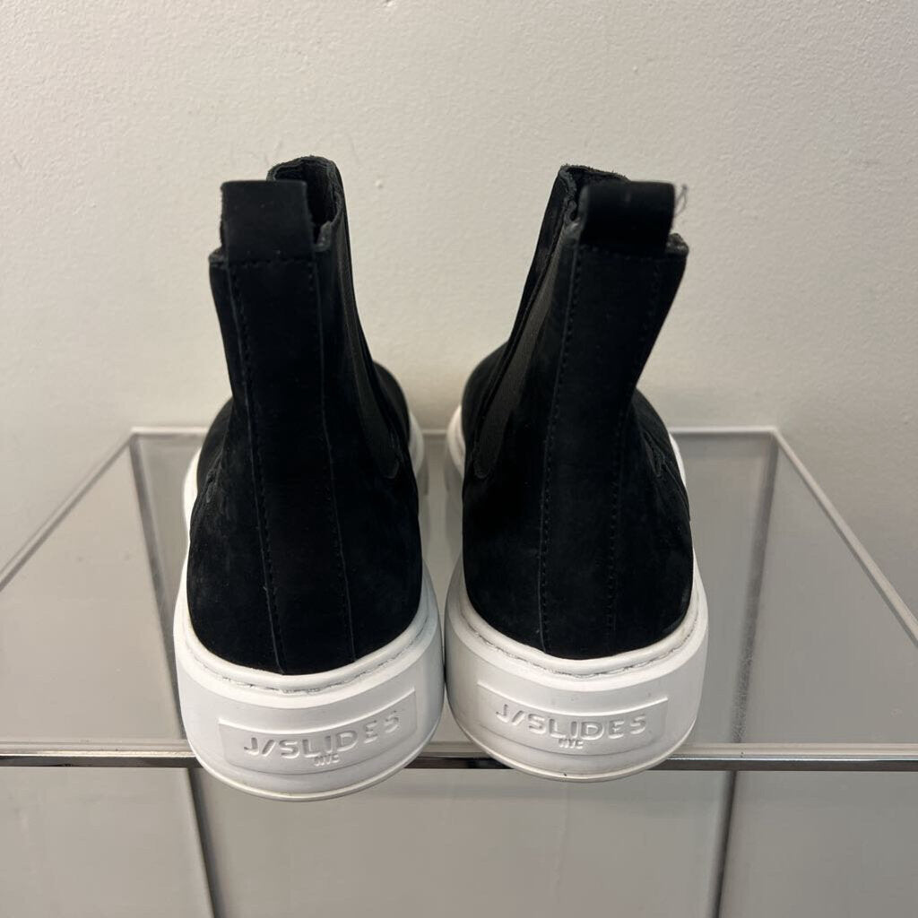 J/ Slides Dani Black Platform Chelsea Sneaker Boots 7