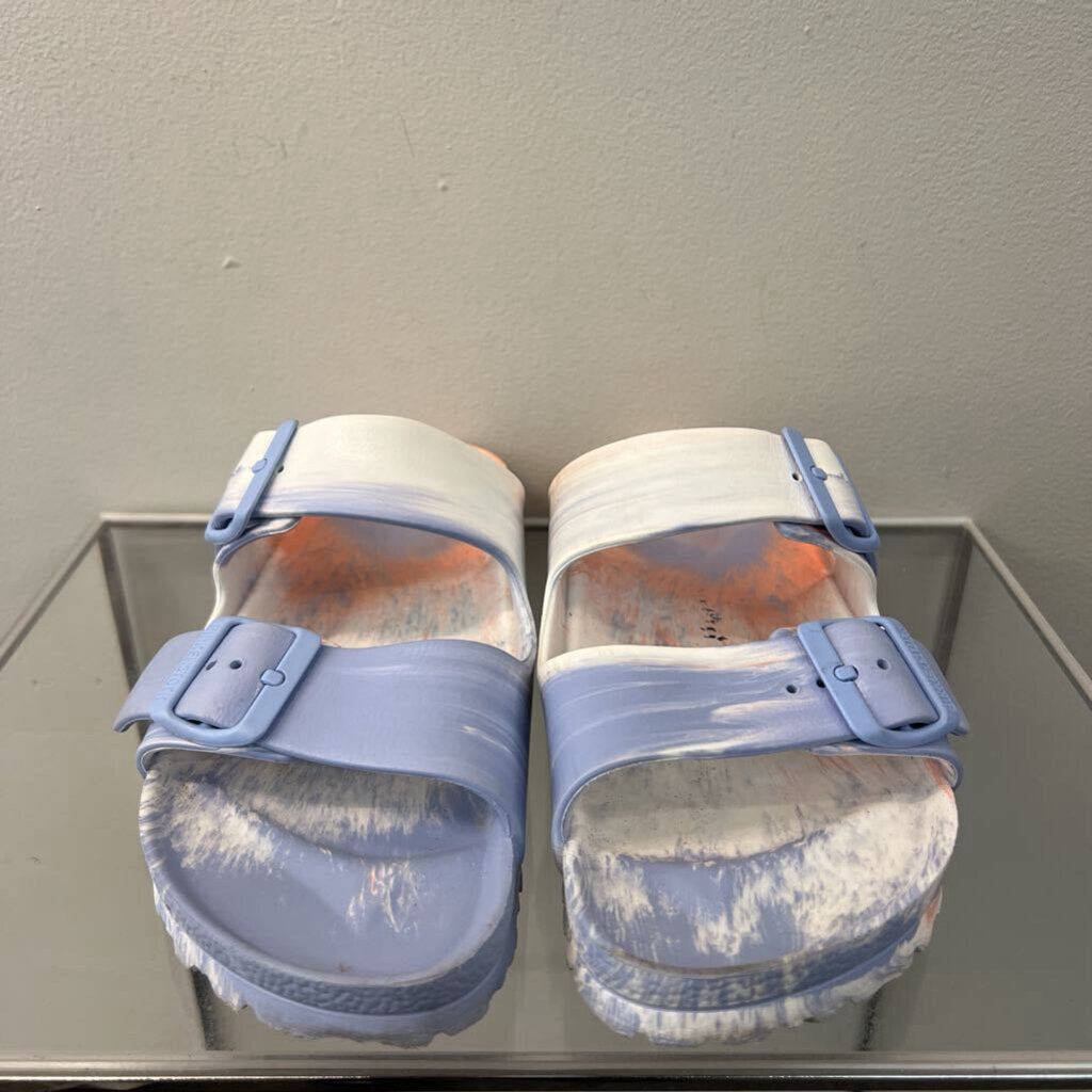 Birkenstock Blue/ Pink Multi Rubber Sandals 39