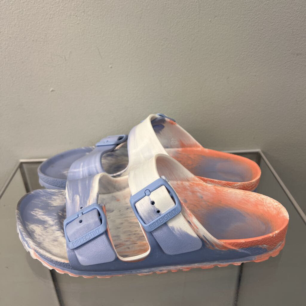 Birkenstock Blue/ Pink Multi Rubber Sandals 39