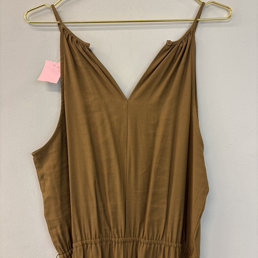 Prologue Olive Green V Neck Jumpsuit Medium