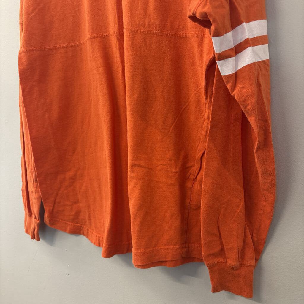 Original League Orange VT Long Sleeve Top Small