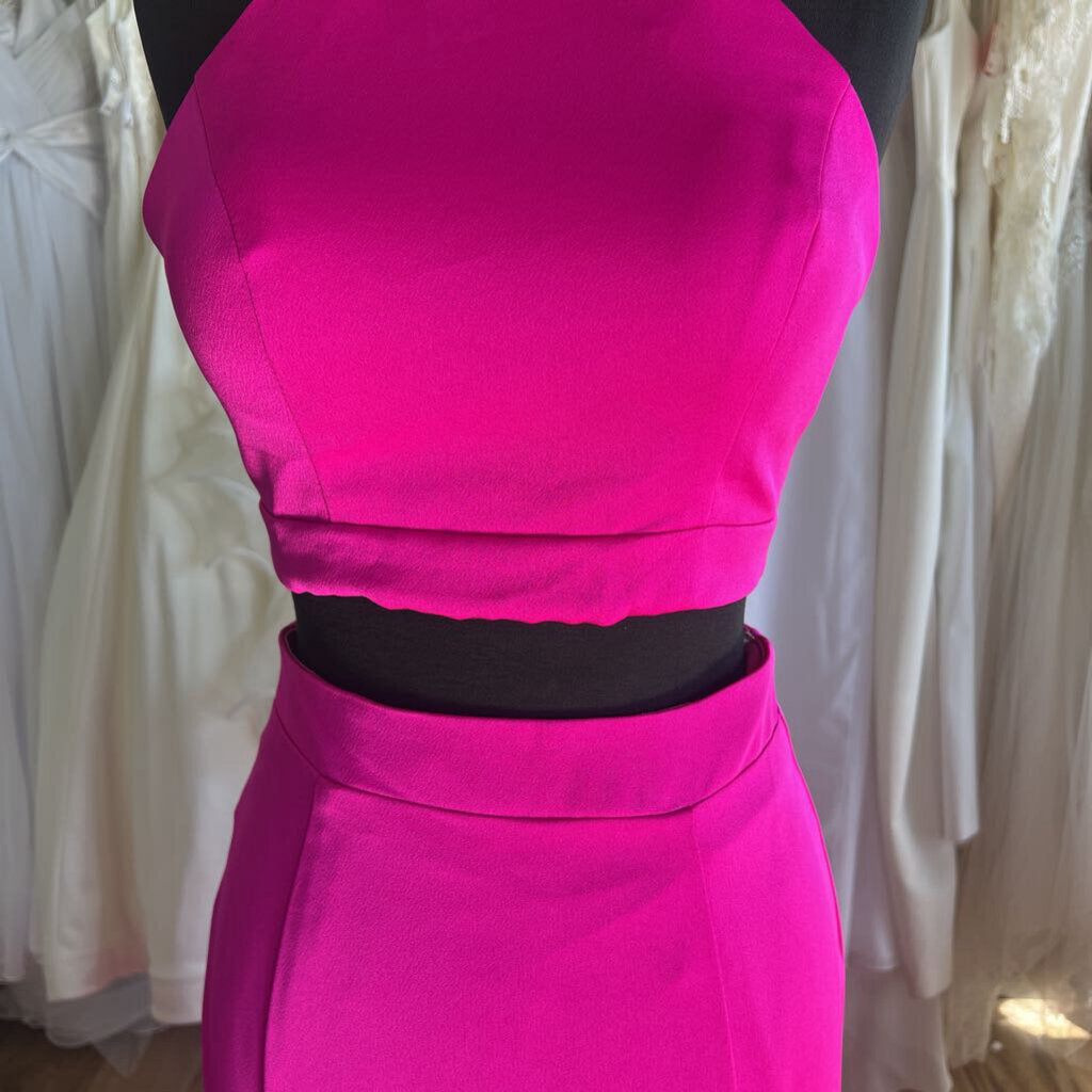 Studio 17 Hot Pink Two-Piece Long Formal 2