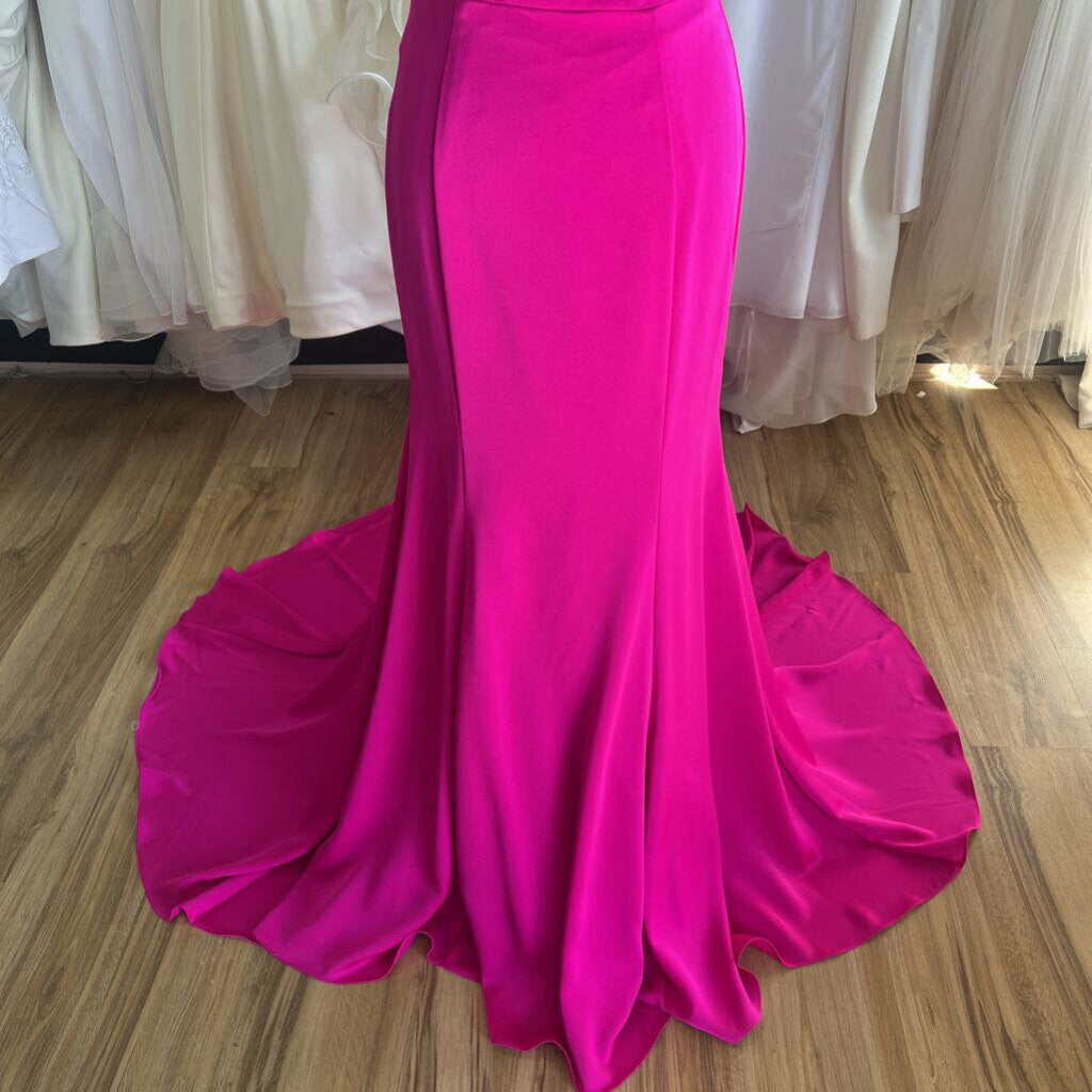 Studio 17 Hot Pink Two-Piece Long Formal 2