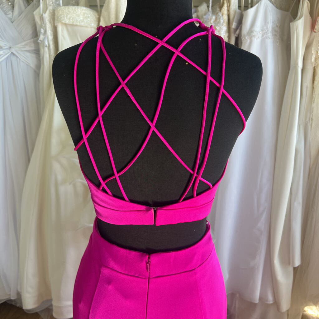 Studio 17 Hot Pink Two-Piece Long Formal 2
