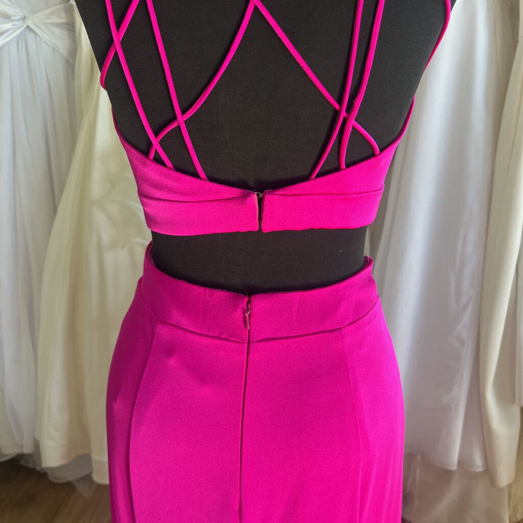 Studio 17 Hot Pink Two-Piece Long Formal 2