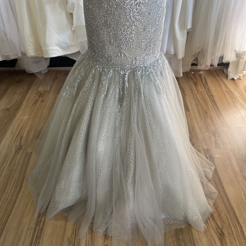 Christina Wu Silver Shimmer Mermaid Long Formal 2