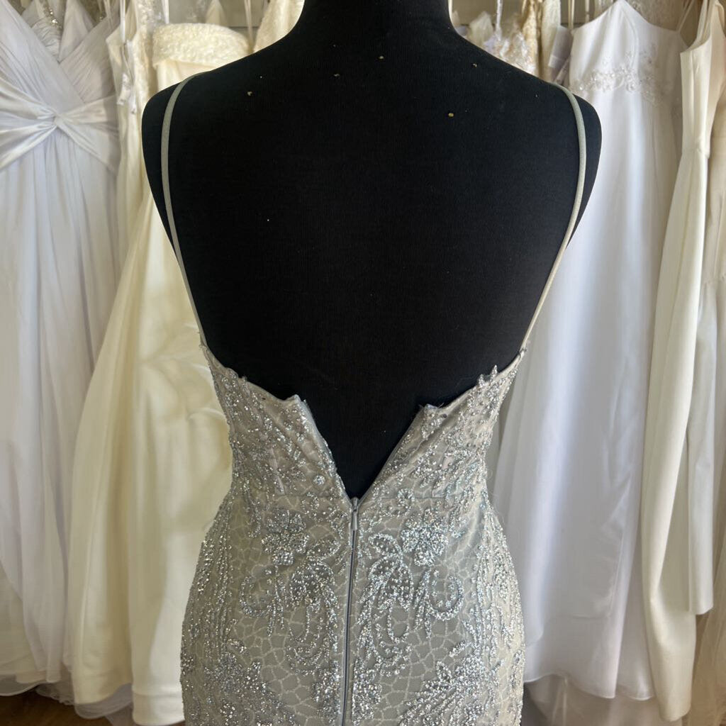 Christina Wu Silver Shimmer Mermaid Long Formal 2