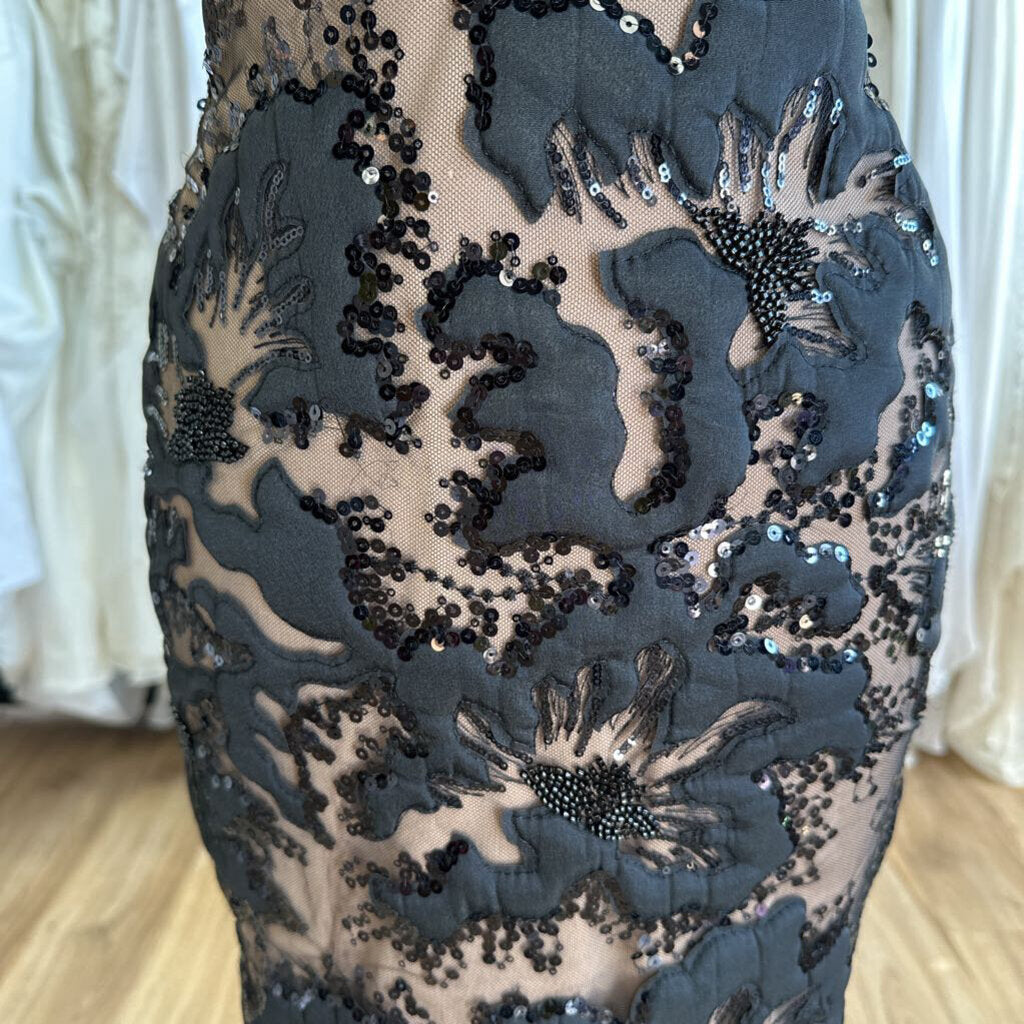 Panoply Black/Beige Sequin Lace Fitted 10