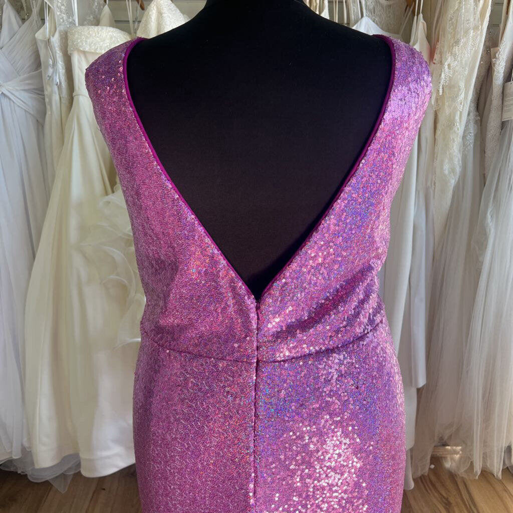 Christina Wu Violet Sequin Long Formal 26