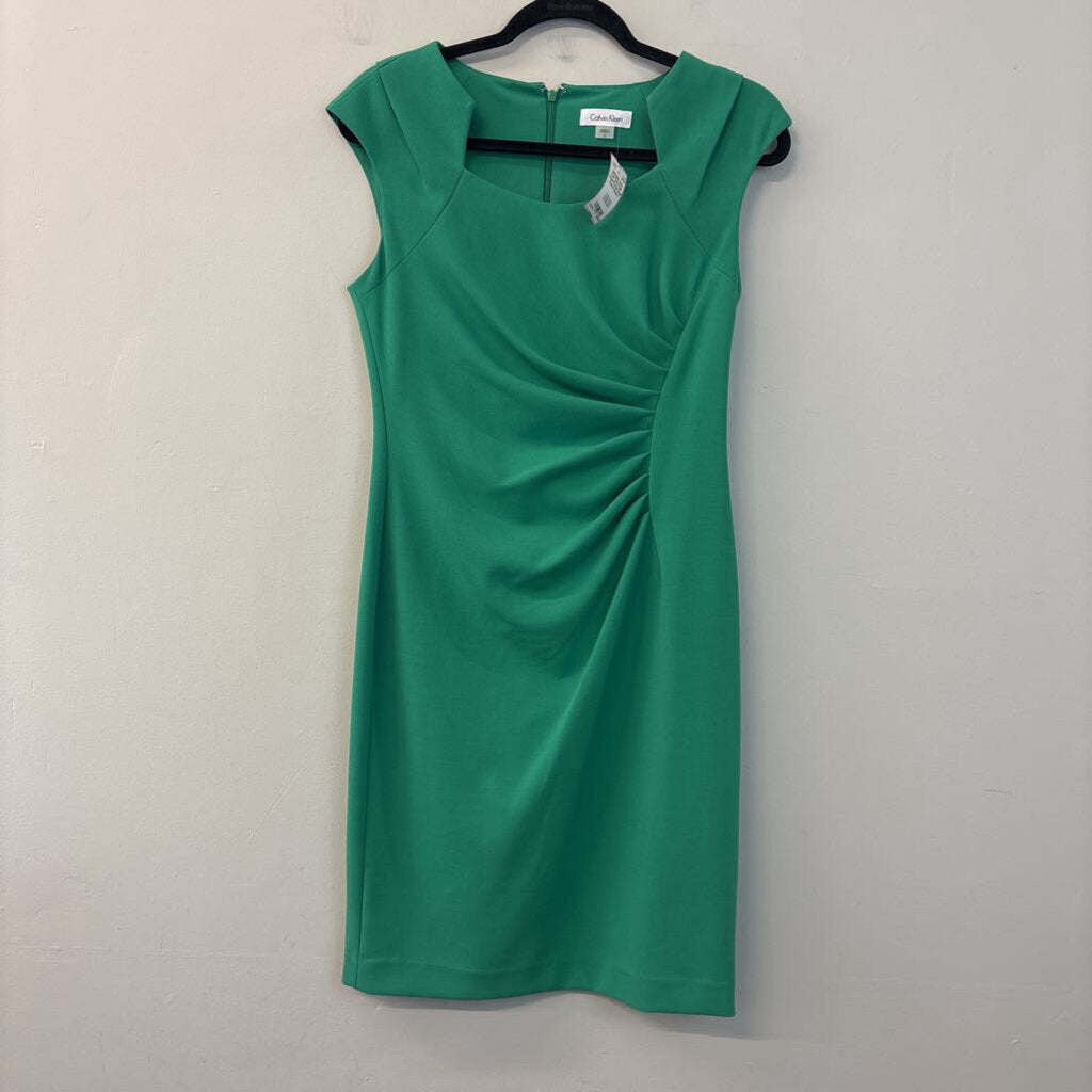 Calvin Klein Green Ruched Detail Dress 6
