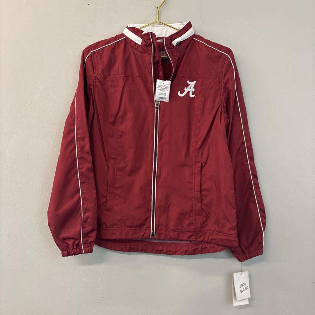 Vintage G Sports Red/ White Alabama Jacket Small