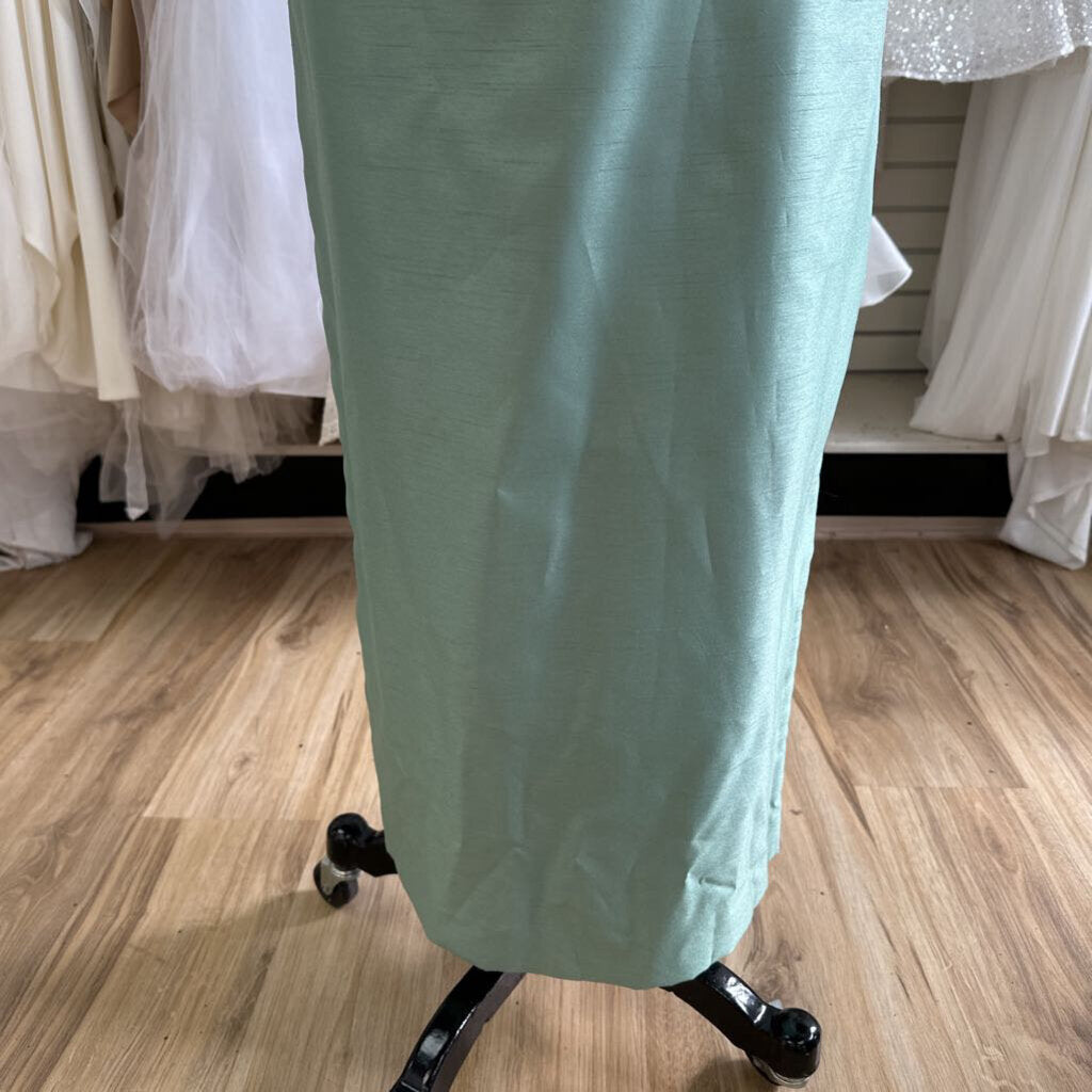 Jessica Howard Green Jacket/ Dress Set Long Formal Dress 6