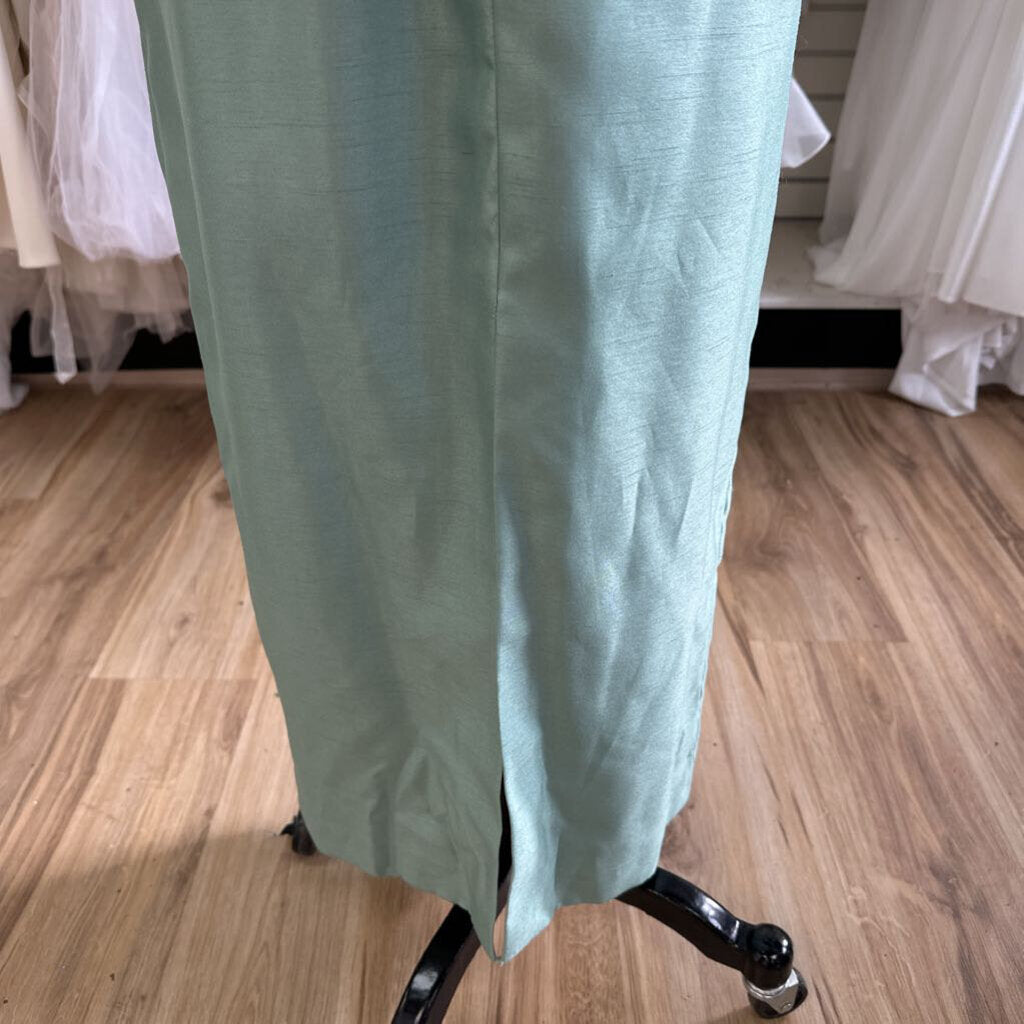 Jessica Howard Green Jacket/ Dress Set Long Formal Dress 6