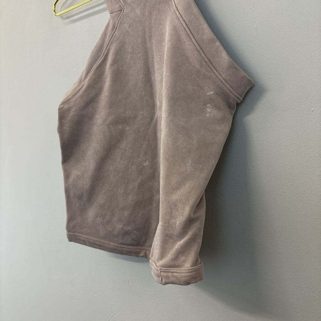 Sincerely Jules Brown Cut Out High Neck Tank Top Small/ Medium