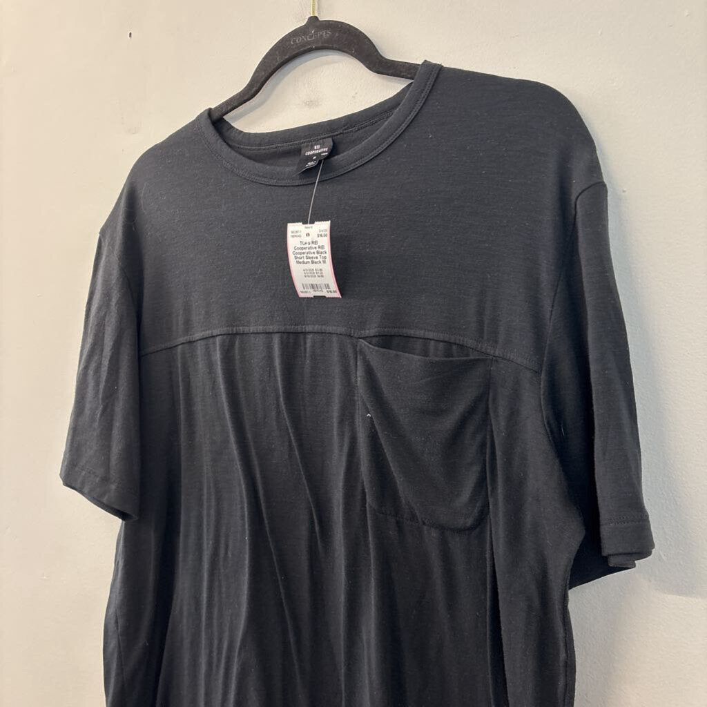 REI Cooperative Black Short Sleeve Top Medium