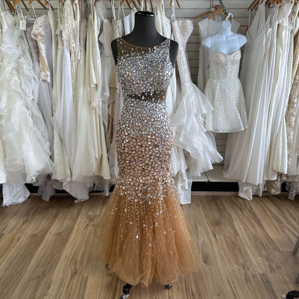 Camille Fully Embellished Long Formal 00