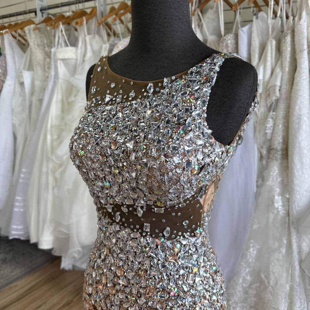 Camille Fully Embellished Long Formal 00