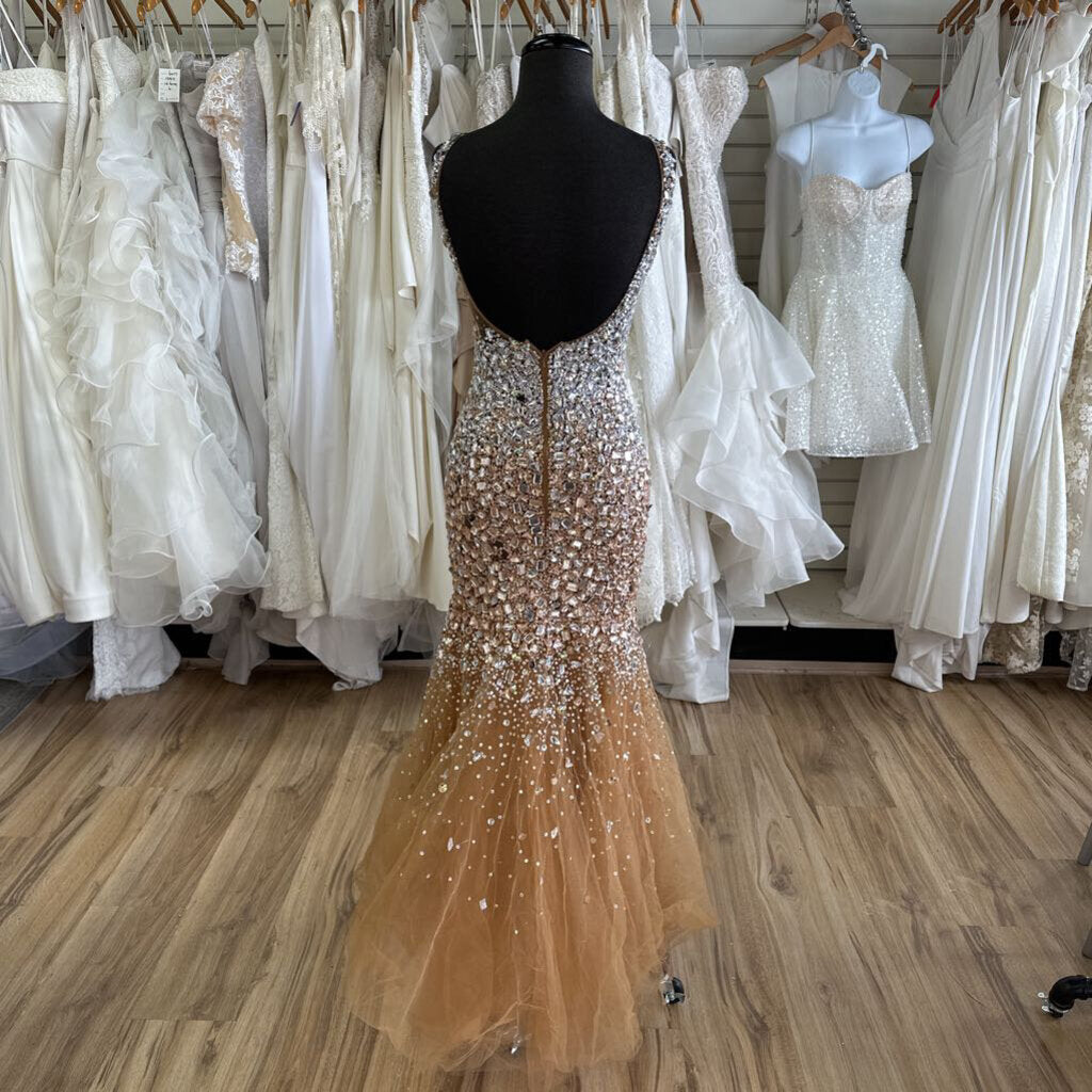 Camille Fully Embellished Long Formal 00