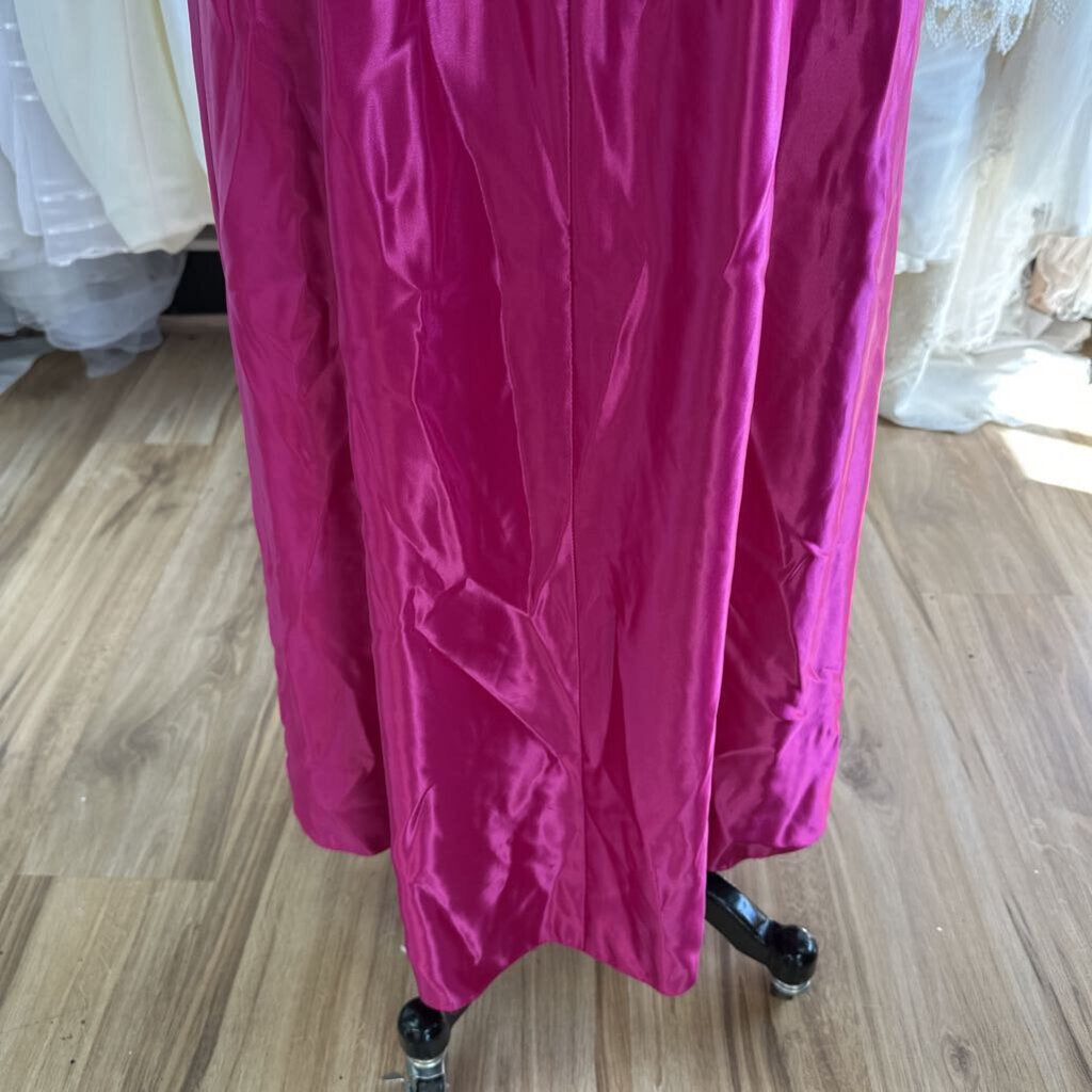 Dina Maria Strapless Chiffon Dress Small
